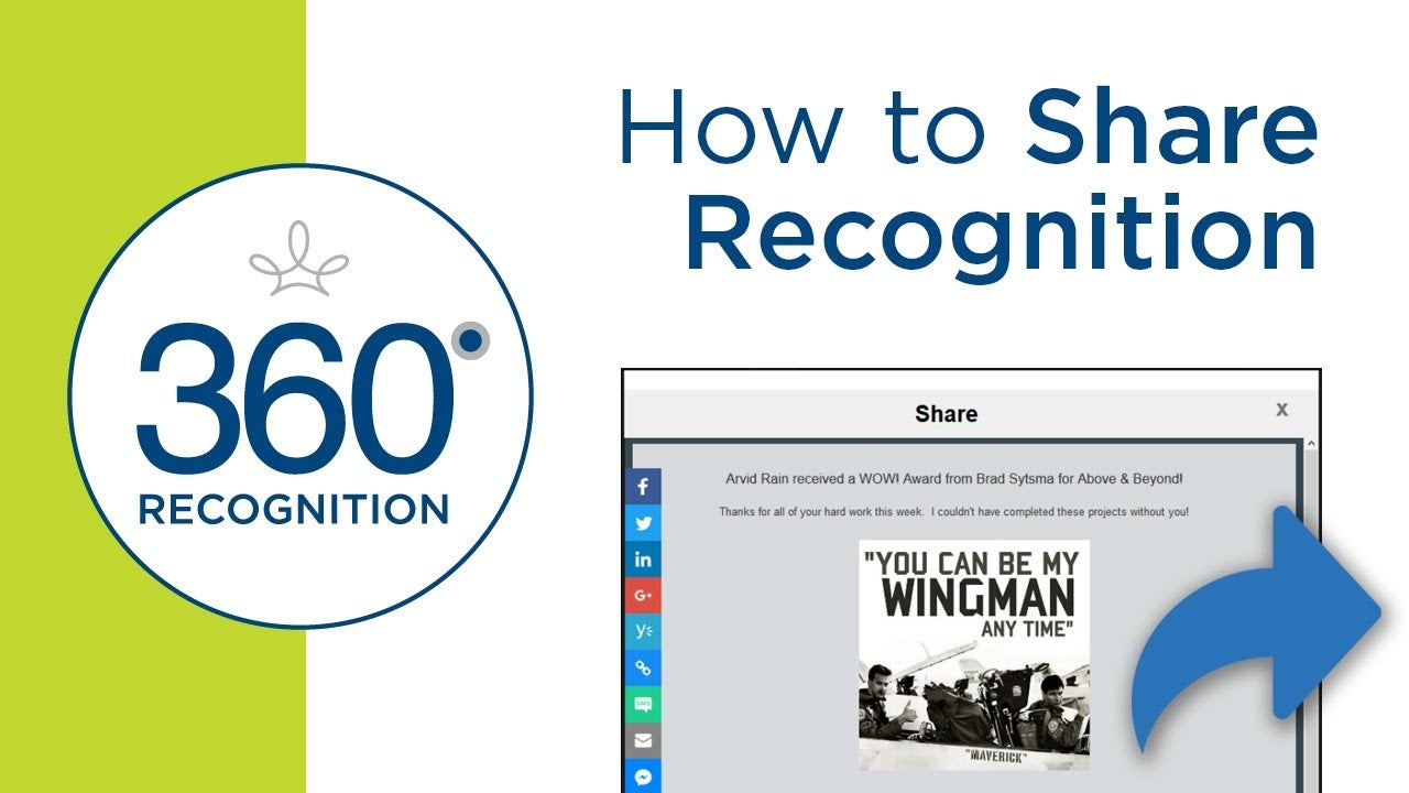 How to share recognition video cover