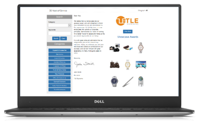 AwardPoints_Laptop Employee Recognition Program Example Award Points