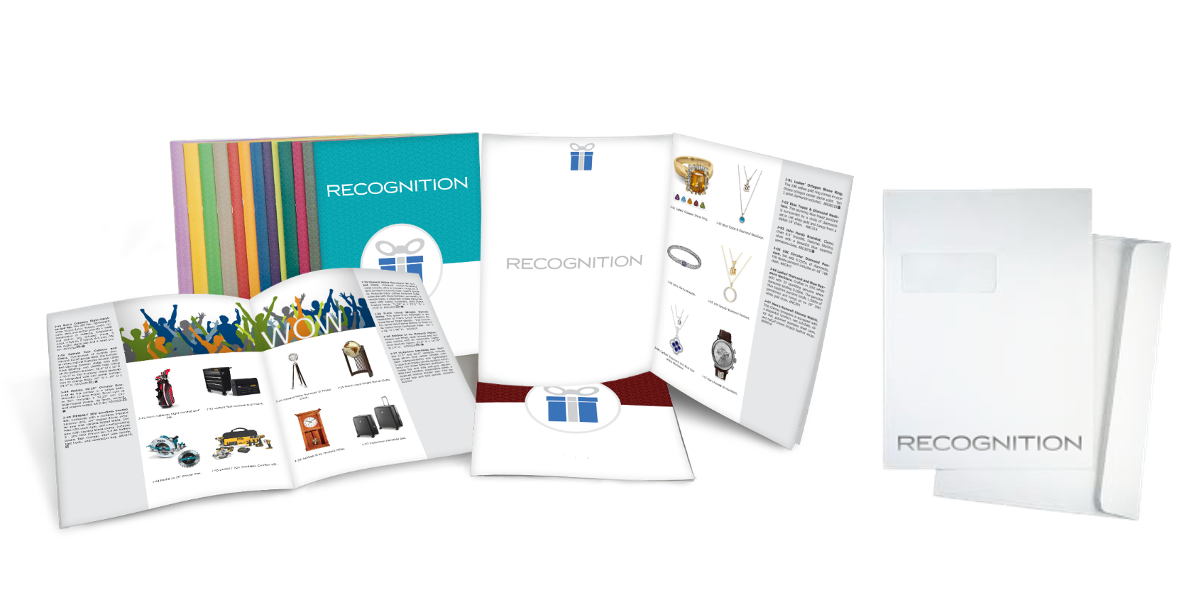 Brochure Packet Employee Recognition Gift Catalog full of awards