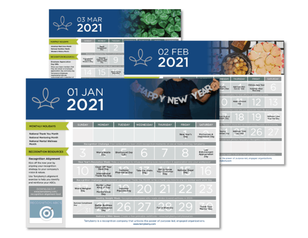 Recognition Calendar Recognition Calendar