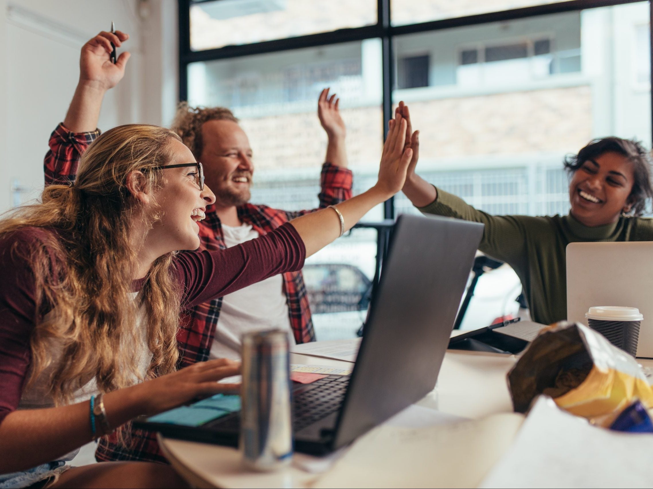 Group,Of,Young,Business,Team,Giving,High,Five,And,Celebrating Group,Of,Young,Business,Team,Giving,High,Five,And,Celebrating