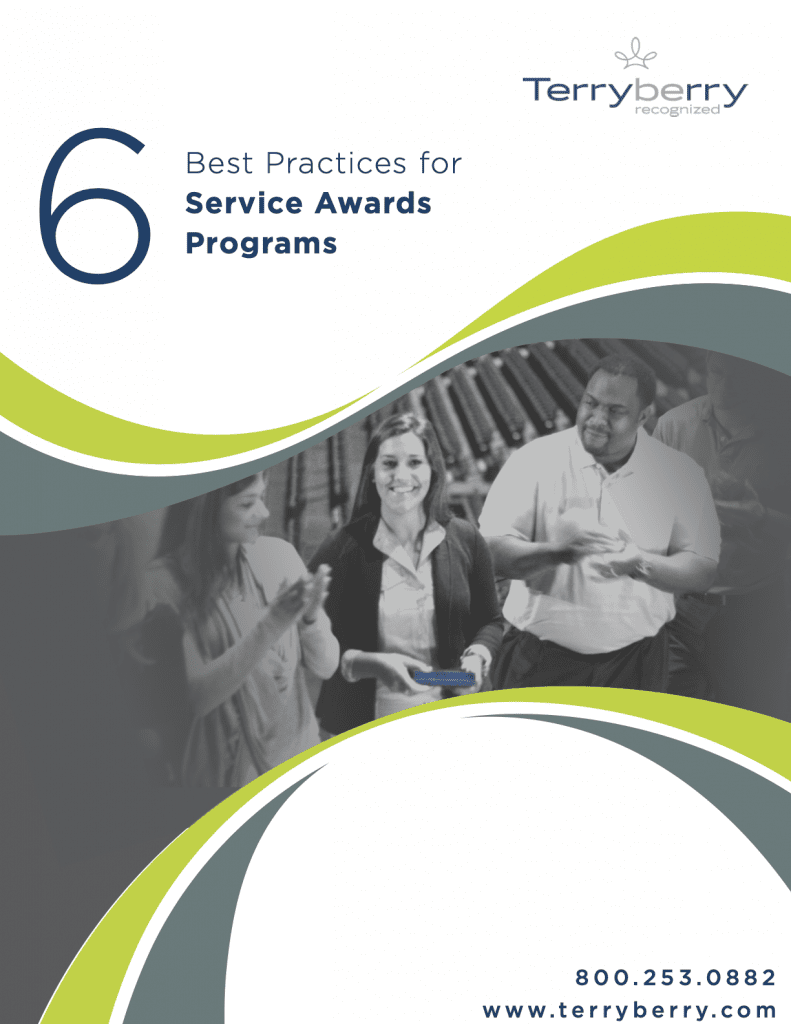 Cover of 6 Best Practices for Service Awards Programs Whitepaper
