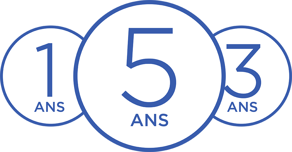 Years of Service Icons - French Years of Service Icons - French