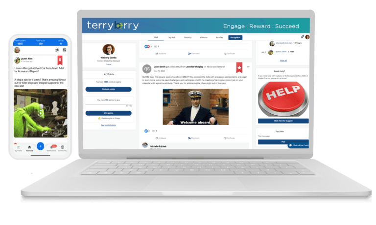 Employee Recognition Software Online Platform Terryberry