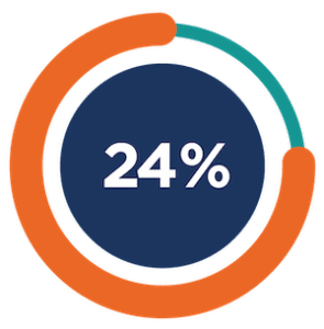 24 % Data Badge