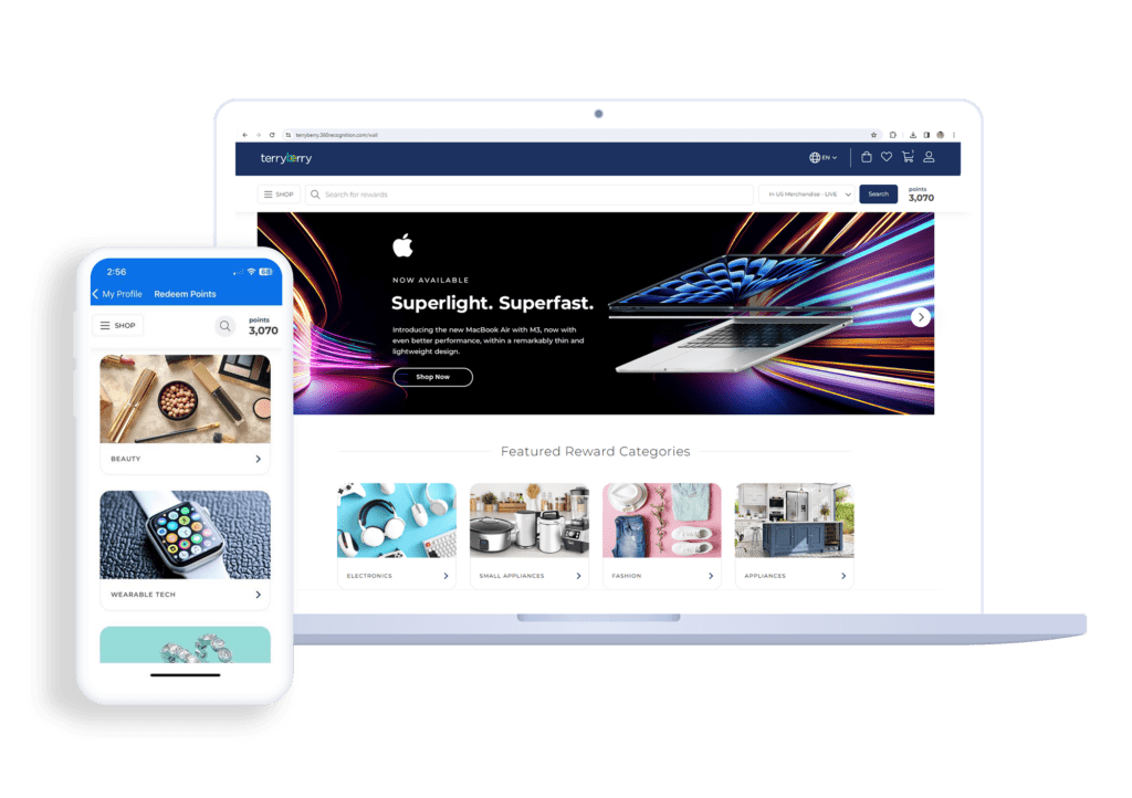 Reward Platform Employee Gift Catalog Terryberry