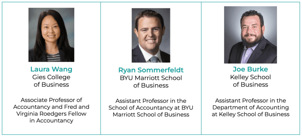 Ph.D. researchers Laura Wang, Ryan Sommerfeldt, and Joe Burke