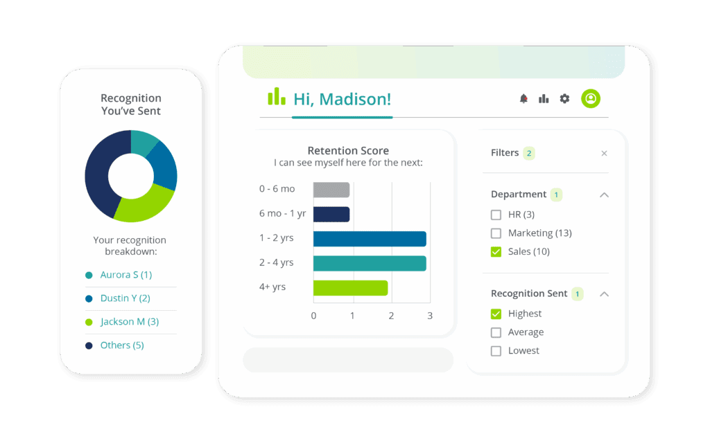 Retention Score and Recognition Sent