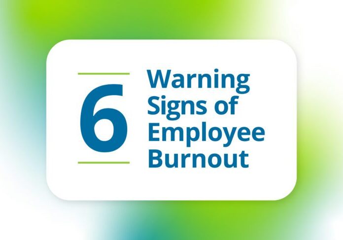 Infographic 6 Warning Signs of Employee Burnout Cover