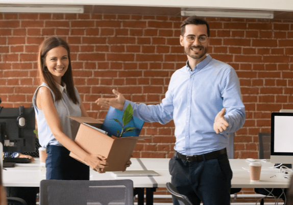 new hire's first day
